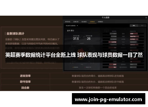 英超赛季数据统计平台全新上线 球队表现与球员数据一目了然